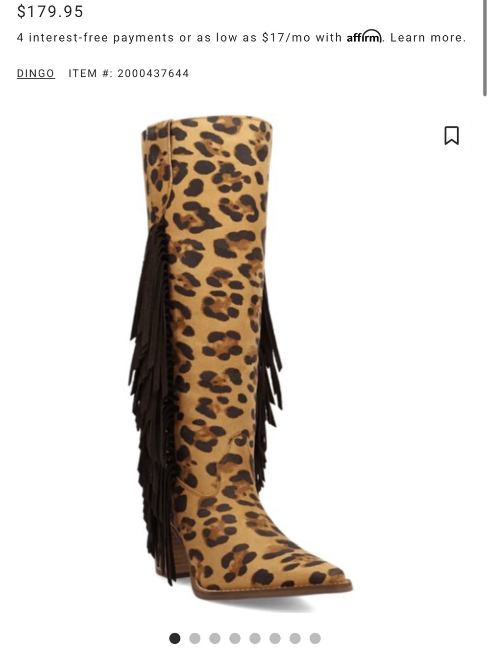 Leopard 🐆 & Fringe cowboy boots - Picture 8 of 8